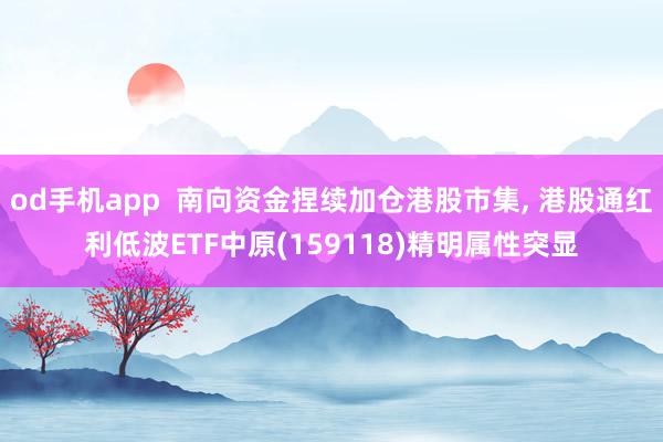 od手机app  南向资金捏续加仓港股市集， 港股通红利低波ETF中原(159118)精明属性突显