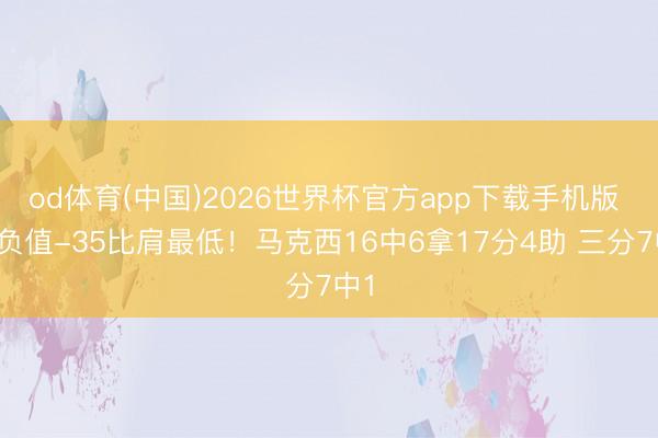 od体育(中国)2026世界杯官方app下载手机版 正负值-35比肩最低!马克西16中6拿17分4助 三分7中1