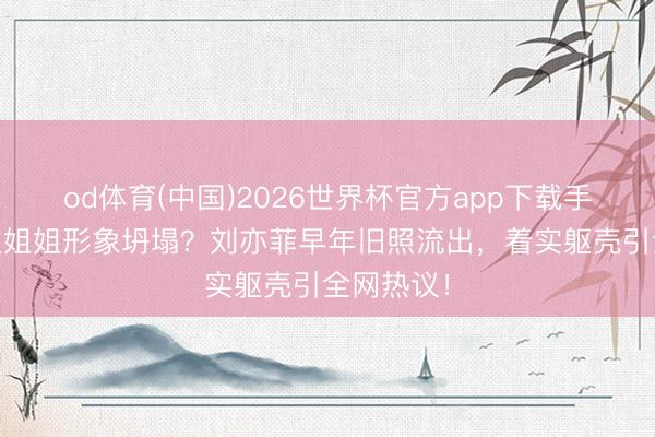 od体育(中国)2026世界杯官方app下载手机版 伟人姐姐形象坍塌?刘亦菲早年旧照流出,着实躯壳引全网热议!