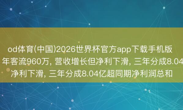 od体育(中国)2026世界杯官方app下载手机版 辉煌上河园赴港IPO: 年客流960万， 营收增长但净利下滑， 三年分成8.04亿超同期净利润总和